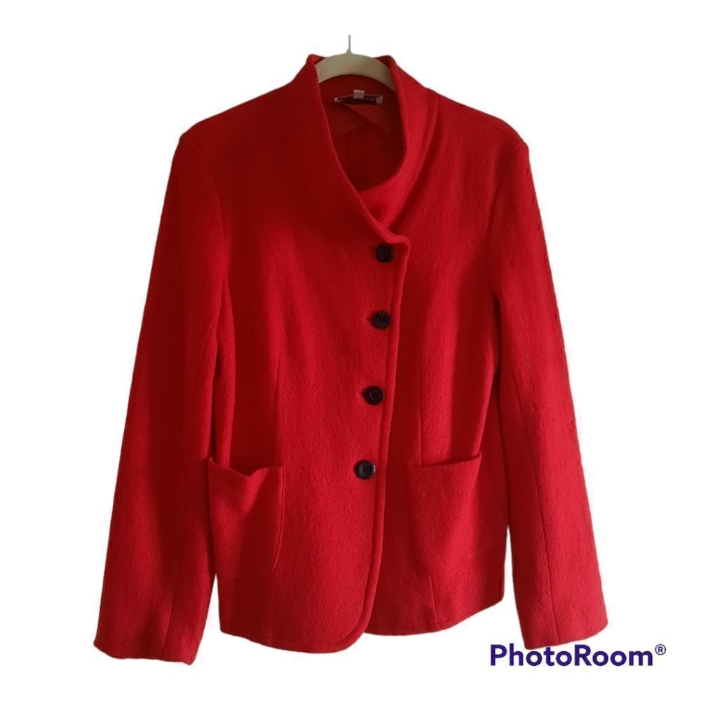 Elliott Lauren Asymmetrical Wool Blazer Jacket